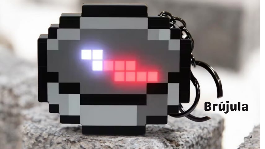 Llavero de minecraft (brújula)